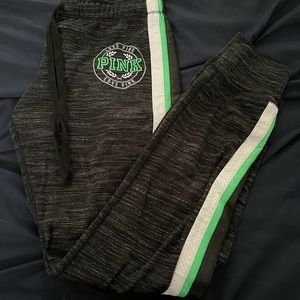 Pink joggers with matching zip up jacket